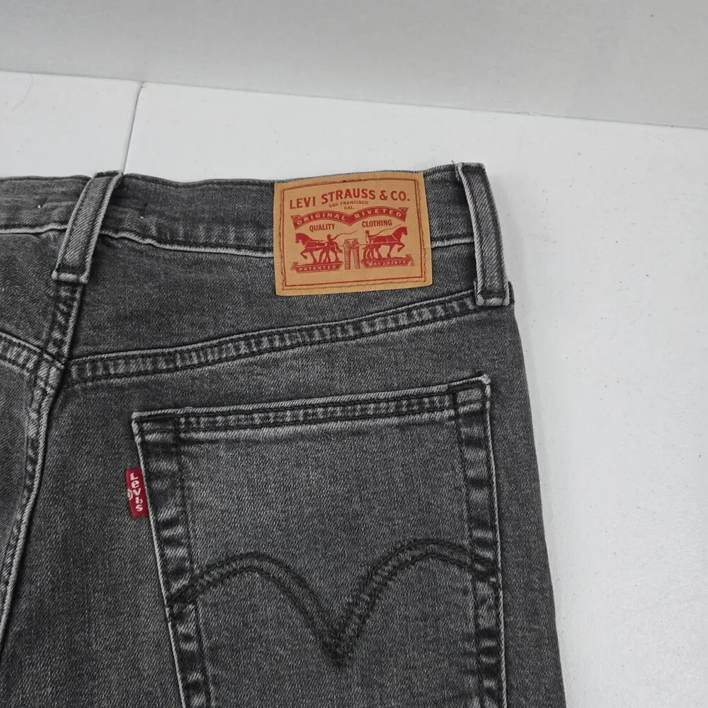 Levi's Wedgie Skinny Jeans Women's 27 Gray‎ High Rise Stretch Denim 4337 - Picture 4 of 14